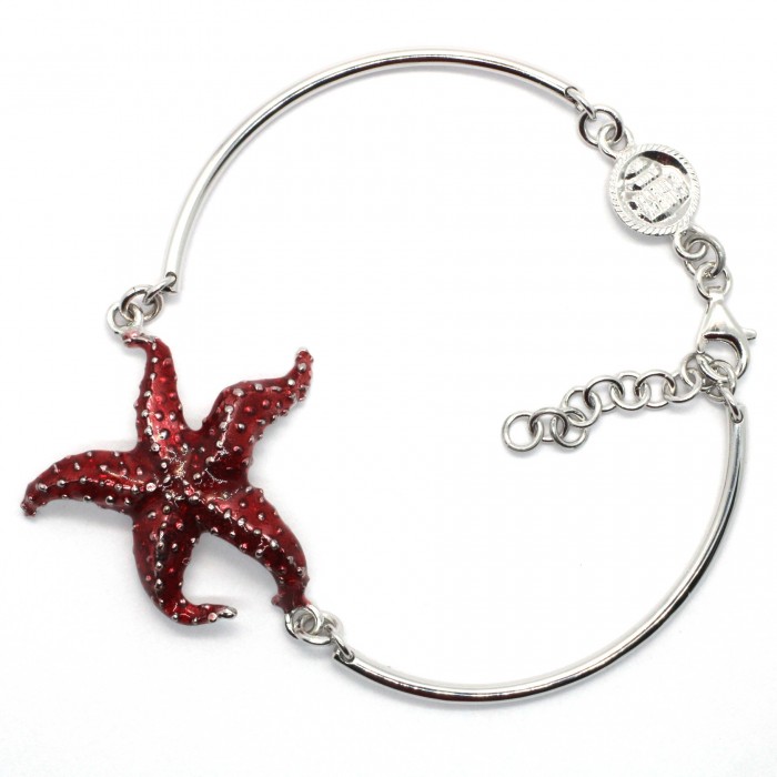 bracciale cerchi stella marina onda