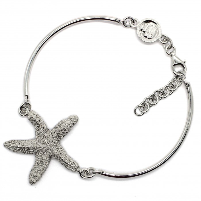 bracciale cerchi stella marna diamantata rodio