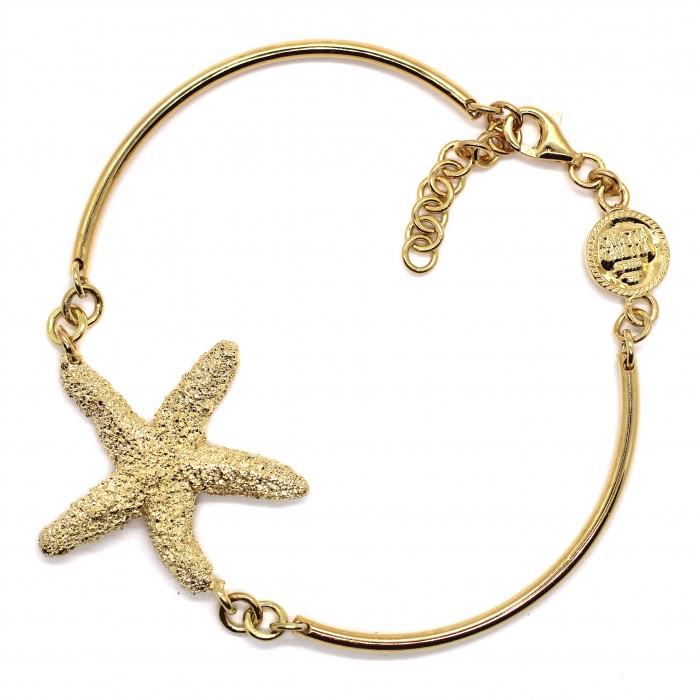 bracciale cerchi stella marina diamantata