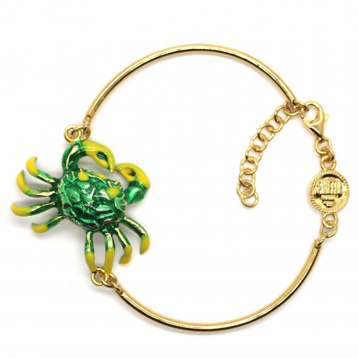 bracciale cerchi granchio lime