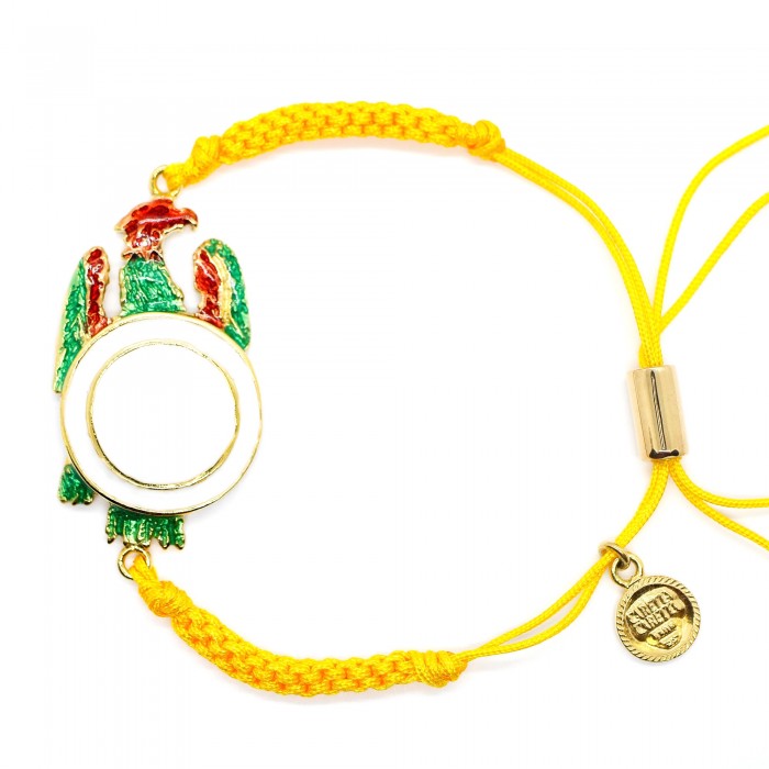 bracciale cordoncino asso di oro